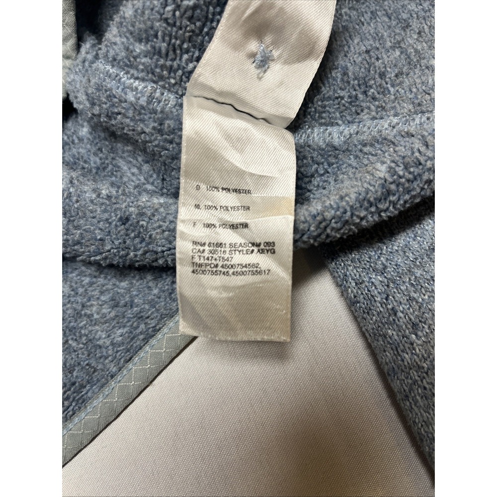 The North Face Hoodie Womens Medium Blue/Gray Crescent Sunset Fleece Pullover - Picture 4 of 7